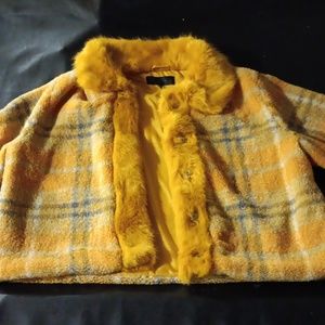 Mustard color winter coat